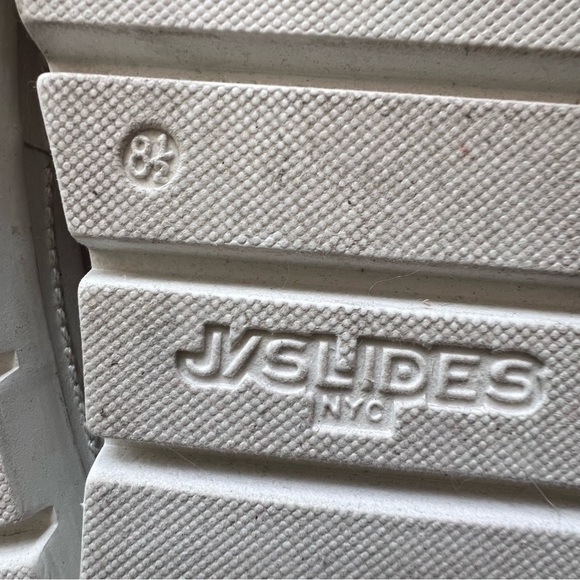 JSLIDES BRIT TIE DYE PINK PLATFORM SLIP ON SLIDES SIZE 8.5 RETAIL $206. - Picture 5 of 9